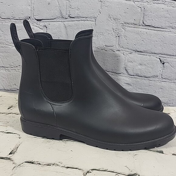 Asgard Boots Womens Size 11 Black Chelsea Rain Ankle Waterproof Slip On Rubber - Picture 5 of 10